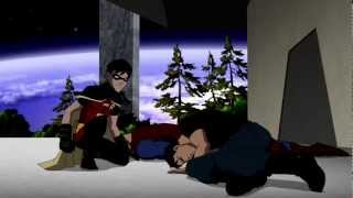 Superboy and Robin vs Batman and Superman HD