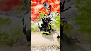 Cars vs giant lava pit - beamng.drive #shorts #viral #car #india #usa