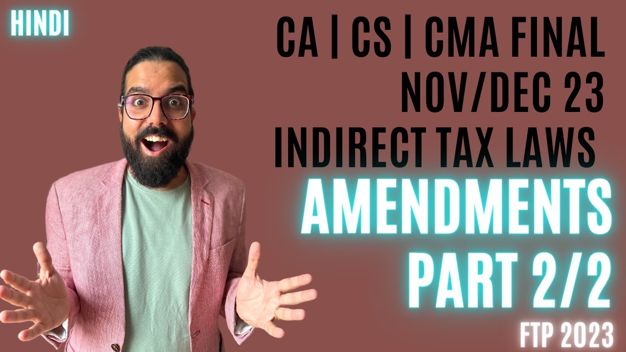 Foreign Trade Policy FTP 2023 (amended & updated) | CA Final IDT ...