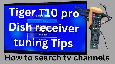 Tiger T10 pro dish receiver settings in Urdu/Hindi