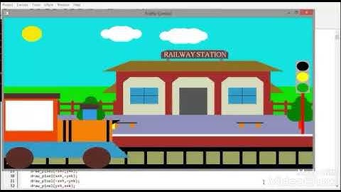 7- Train and Traffic signal | OPENGL