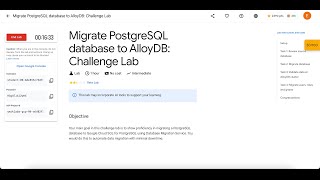 Migrate PostgreSQL database to AlloyDB: Challenge Lab [Part 1]