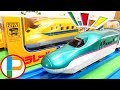 プラレール ドクターイエロー E5系 新幹線はやぶさとレールを一緒に走るよ！ 流線型トーマス OmotyanoPrussian
