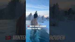 Heated Infinity Pool in Hovden, Norway ❄️🔥 | Would You Swim Here in Winter?