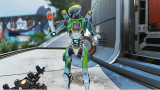 Finisher with NEW "Fit Bot" Pathfinder Skin. [Apex Legends - Highlight - Feb.25]