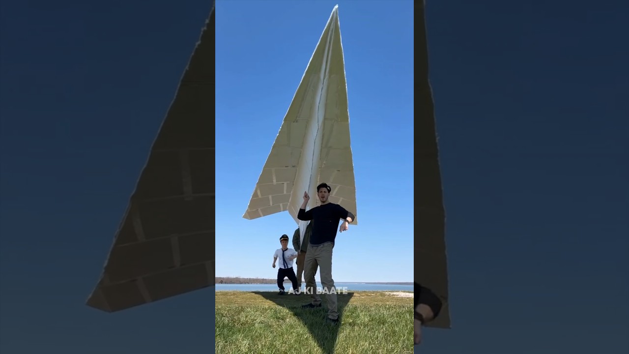 World’s Biggest Paper Plane Takes Flight ✈️