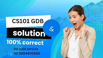 CS101 GDB SOLUTION 2025 #cs101 #gdb #2025