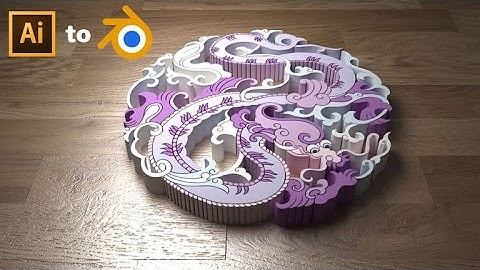 How to Import Illustrator into blender