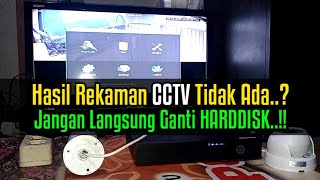 Cara Mengatasi DVR NVR CCTV Tidak Mau Merekam || Harddisk Status ABNORMAL