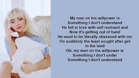 My Man on Willpower - Sabrina Carpenter (lyrics)