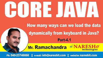 How many ways can we load the data dynamically from keyboard in Java Part 4.1 | Core Java Tutorial