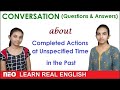 English conversation  past perfect tense  questions and answers  1