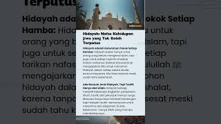 Hidayah Nafas Kehidupan Jiwa yang Tak Boleh Terputus