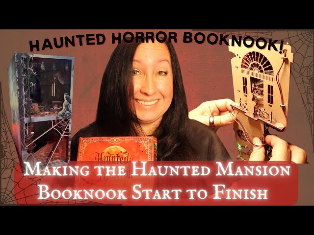 Making a Horror Haunted House BookNook Kit Start to Finish! | Spooky Season | DIY Booknook