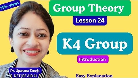 Klein 4-Group (V₄) Explained in Hindi | Group Theory Examples