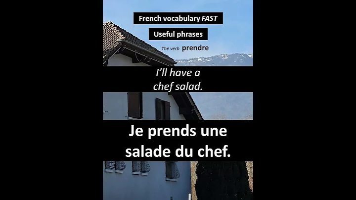 I'll have a chef salad / je prends... #frenchforbeginner #frenchpronunciation #frenchvocabulary