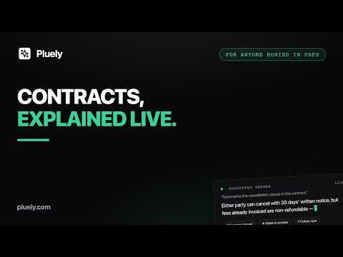 Pluely for Contracts & Documents: Invisible AI Reads With You — Ask Any Clause, Get Plain English