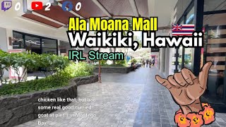 Walking Around Waikiki, Hawaii (Ala Moana Mall) 🇺🇸 (60fps IRL)