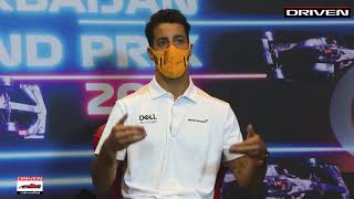 F1 2021 Azerbaijan GP Thursday Drivers Press Conference Gasly & Ricciardo | Ismayil's question