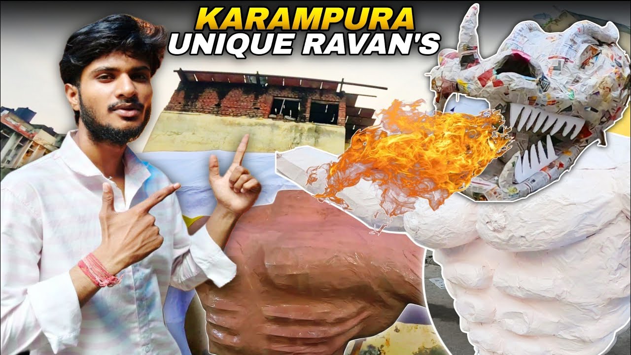 One of 💥The Best Ravan's in Karampura 🦖 Dragon Wala Ravan | Shivudesiii Vlogs