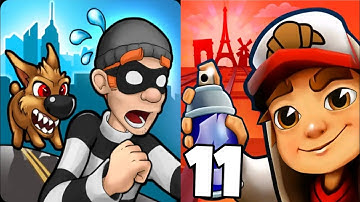 Robbery Bob vs Subway Surfers New Update Part 11