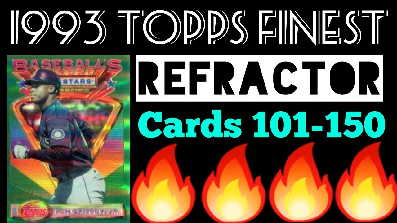 1993 Topps Finest Baseball Refractor Card Set Review Cards