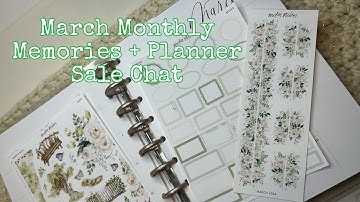 March Monthly| Memory PWM + Planner Sale Chat #pwm #planningcommunity #planwithme
