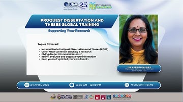 Proquest Dissertations And Theses Global Training 2025