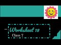 MATHS/WORKSHEET-18/CLASS 7/(DOE)  गणित कार्यपत्रक -18 कक्षा 7(Eng+Hindi) medium.