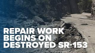 Repair work begins on destroyed SR-153 as UDOT races winter weather