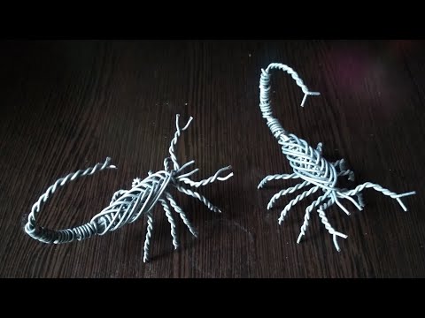 СКОРПИОН ИЗ ПРОВОЛОКИ..