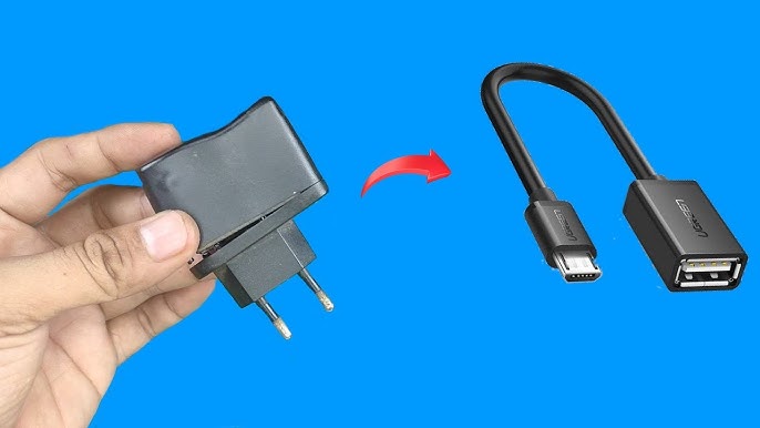 DIY OTG cable for Fire Stick 🔥 Homemade USB Y splitter Cable OTG Host cable  with Power ⚡