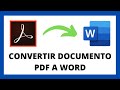 🔴 Cómo CONVERTIR Documento PDF a WORD Para Editarlos 📝