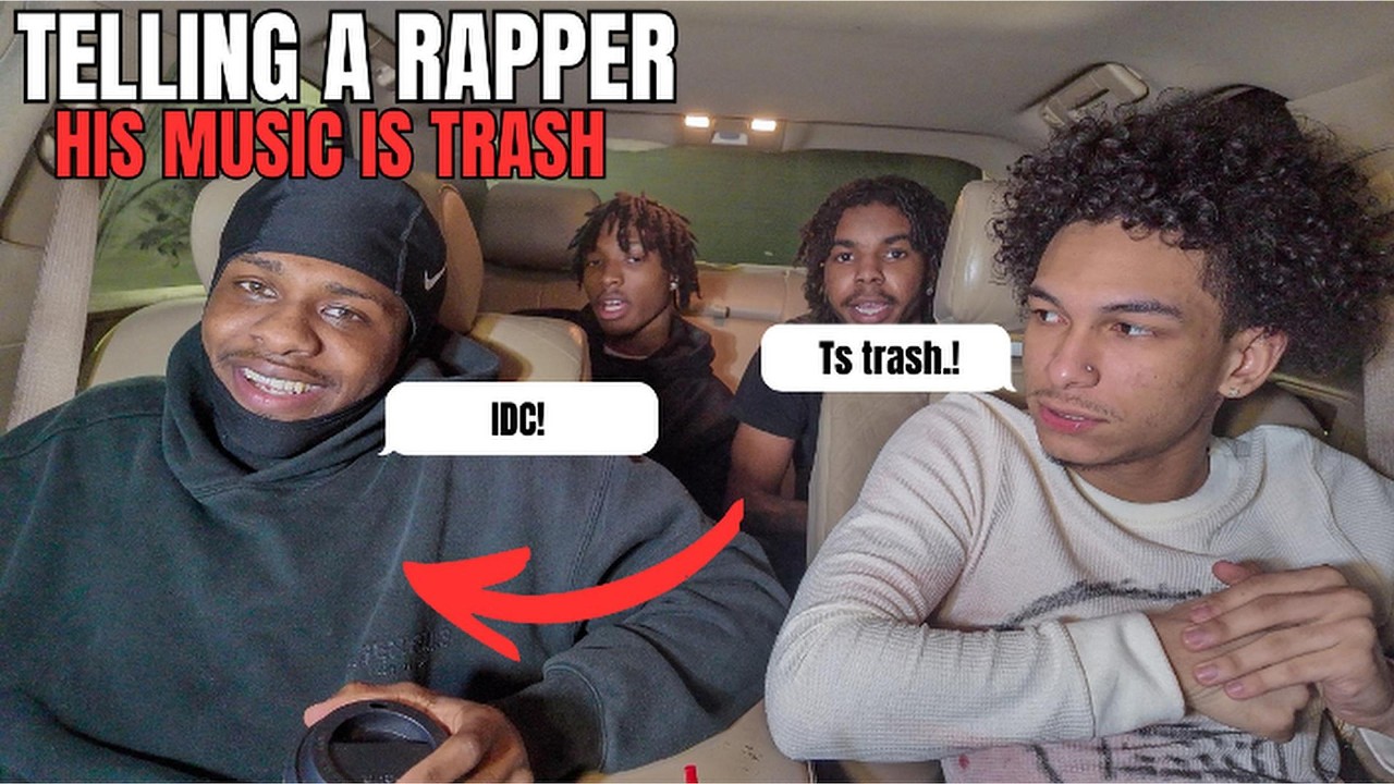 TELLING A RAPPER HIS MUSIC IS TRASH(HE CRASHED) - YouTube