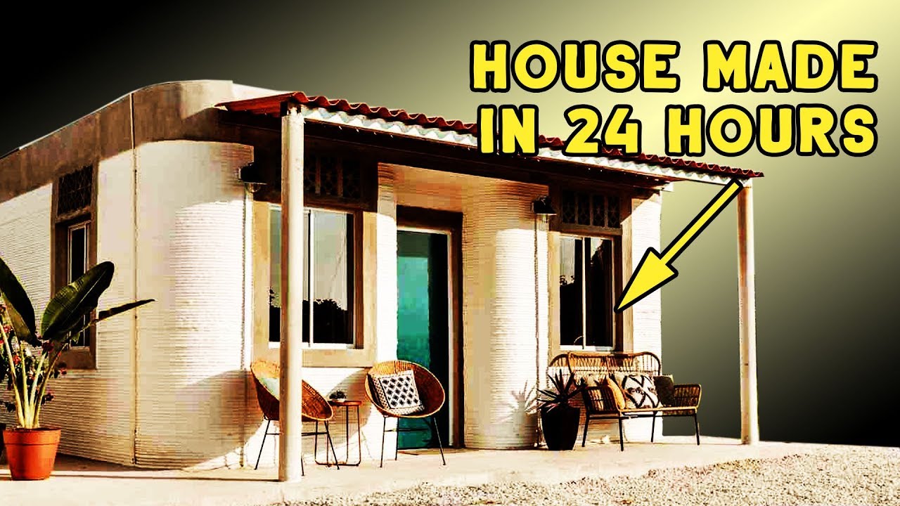 This 3D printer can build a house in 24 hours YouTube