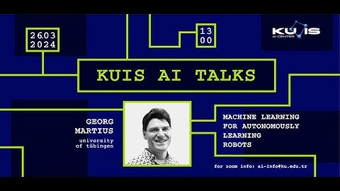 Georg Martius: Machine Learning for Autonomously Learning Robots