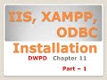 Working with IIS, XAMPP and ODBC together in Hindi