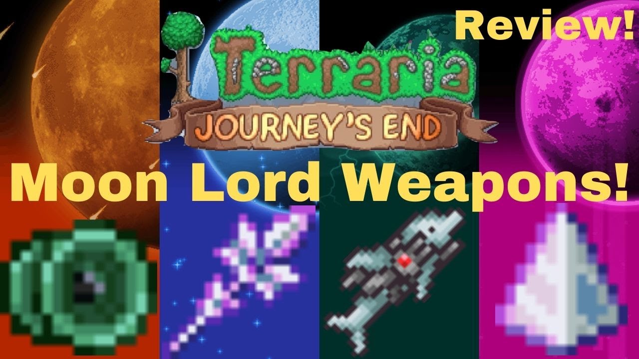 Reviewing Every Moon Lord Weapon in Terraria Journey`s End! (GUIDE)