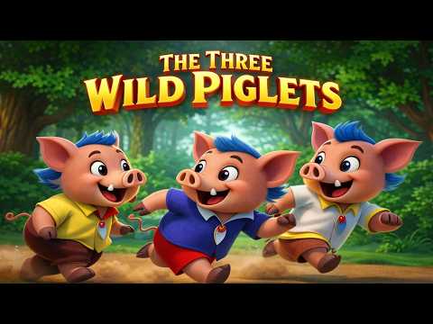 The Three Wild Piglets Legends | Cartoon animation Fairy Tale For U 2026