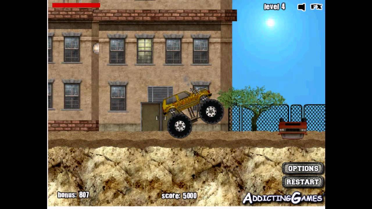 Monster Truck Demolisher　  level4  [challenges the high score ].wmv