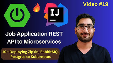 Deploy Zipkin, RabbitMQ, PostgreSQL to Kubernetes k8s | Spring Boot REST API to Microservices | #19