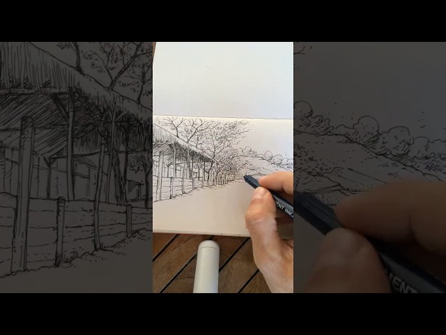 moleskine sketch time-lapse