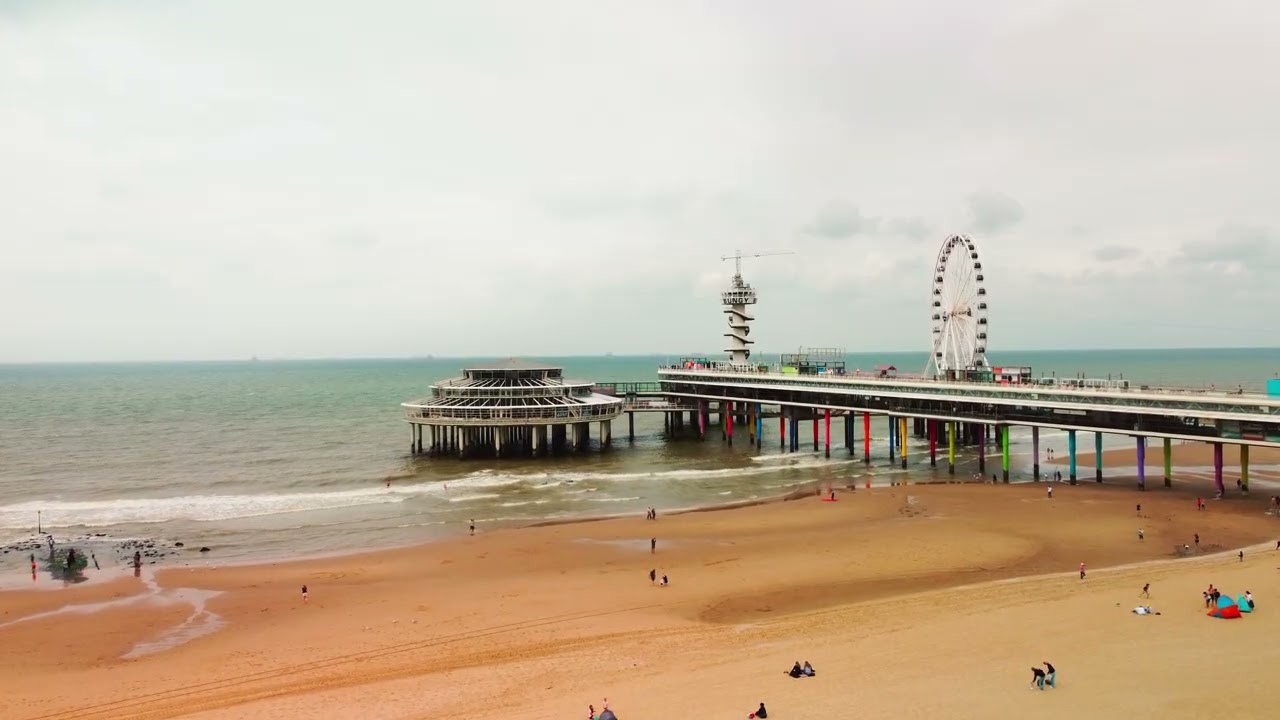 Drone Footage of Scheveningen Pier