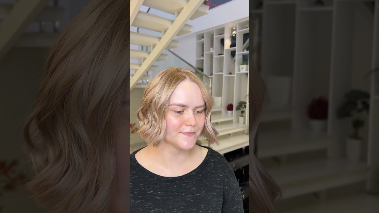 Round bob cut with blonde highlights 😍❤️ 