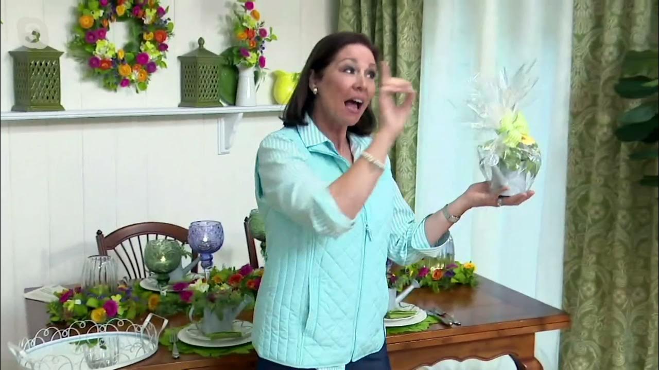 Set of 2 Faux Succulents in Watering Cans by Valerie on QVC YouTube