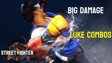 Street Fighter 6 Demo - Big Damage Luke Combos