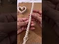 100均材料OK!マクラメハートの作り方。クリスマスツリーのオーナメントにも How to make macrame heart #shorts #macrame