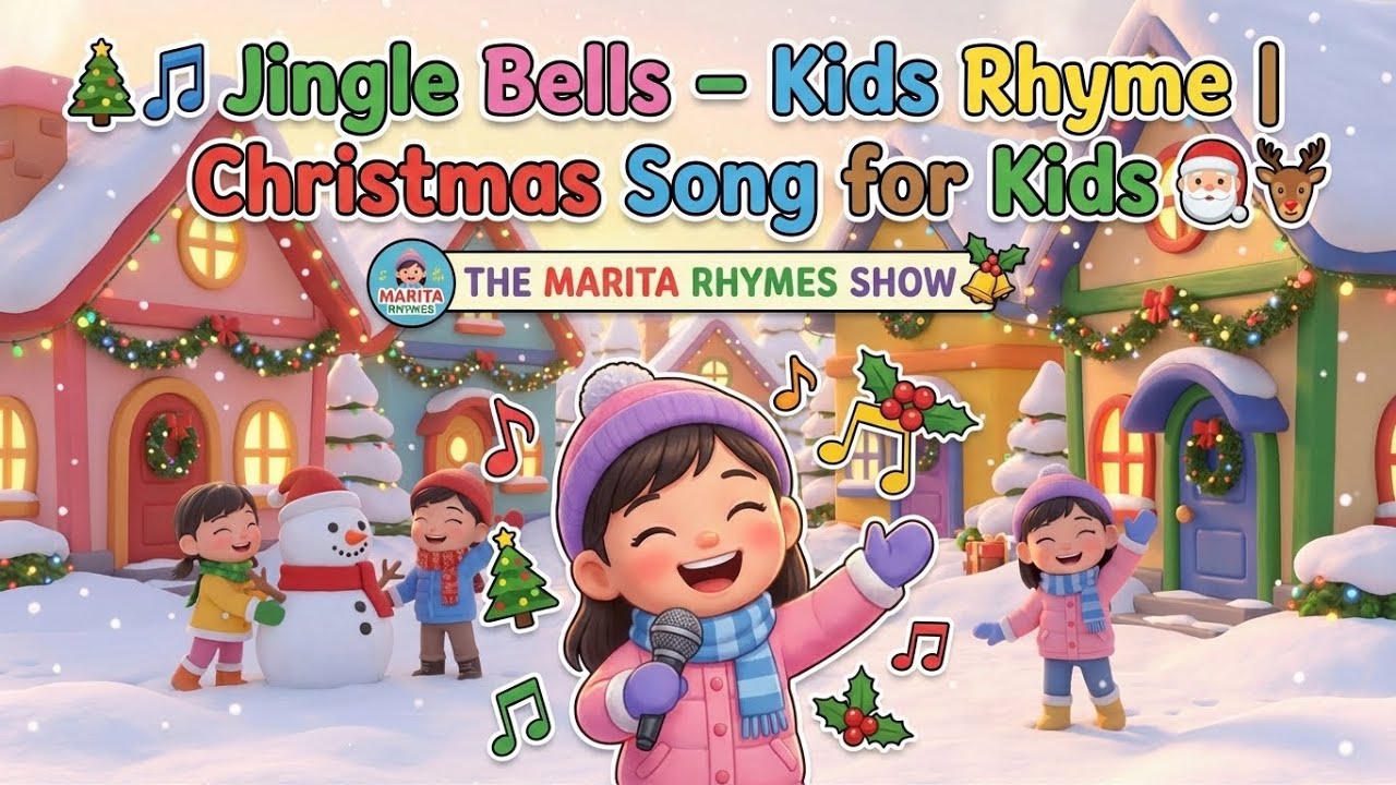 🎄🎵 Jingle Bells – Kids Rhyme | Christmas Song for Kids 🎅🦌| Nursery ...