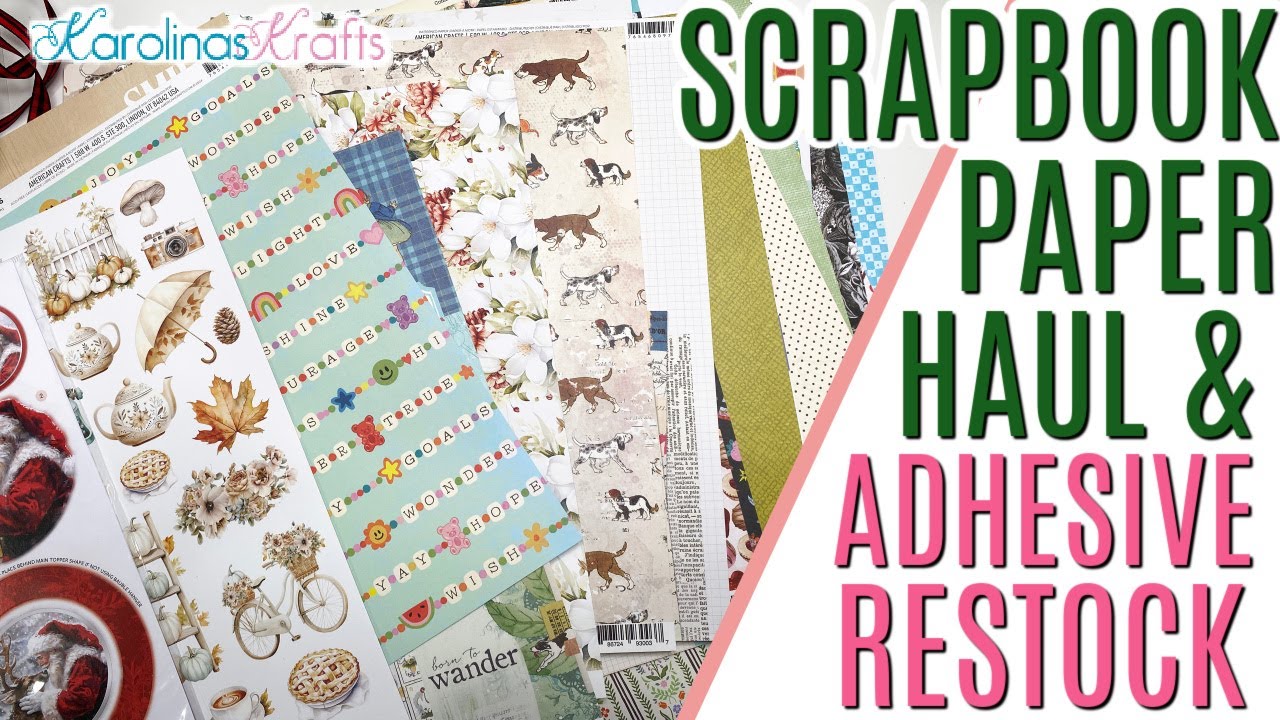 Restock Paper Scrapbook.com PAPER & ADHESIVE HAUL & Craft Supplies Restock for the ...