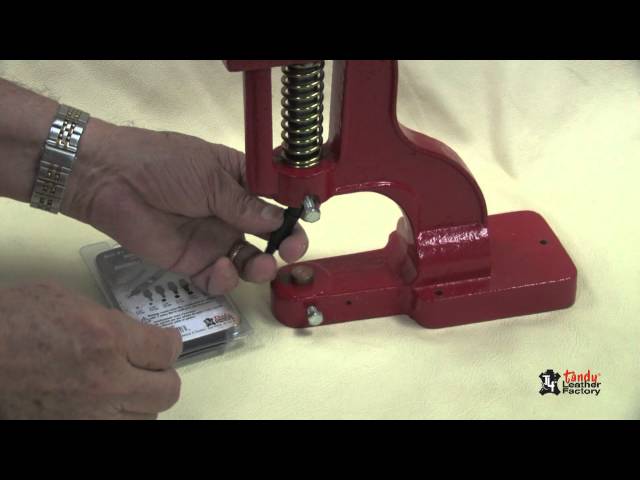 How To Press Die Hole Punches On Leather 